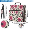 thumbnail image 2 of FORMRS Zipper Binder with Shoulder Strap 2-inch Ring 500 Sheet Capacity File Bag, Pink Flowers, 2 of 5