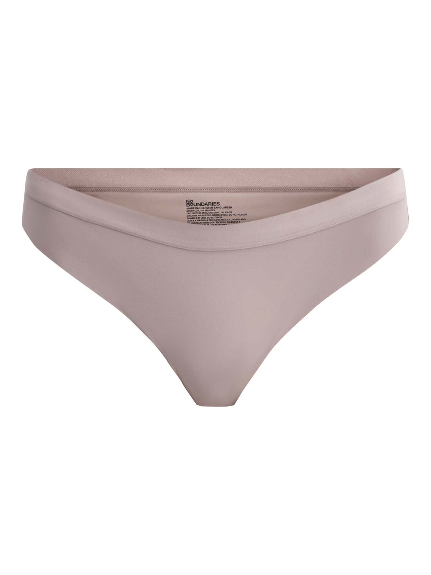 (3 pack) No Boundaries Micro Thong Panty, Women’s and Women’s Plus, Sizes S-XXXL