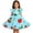 Z19-Sky Blue, variant on LILIYA Little Girls A-Line Dress Back to School School Cartoon Print Dress Floral Dress Cute Flutter Sleeve Lightweight Casual Summer Outfits Party Dress for Girls 1st 2nd 3rd Grade