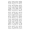 thumbnail image 2 of Shengyu 16piece Delicate Pattern Tree Stencils For Painting Easy Operation Detailed Carved Wide Application Decorating Books 16pcs 2Set, 2 of 6