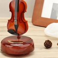 thumbnail image 2 of Caja de música para violín YEJLMXG réplica clásica de instrumento artesanal 21,5 x 9,5 cm, 2 of 5