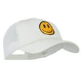 thumbnail image 5 of Smile Face Embroidered Big Size Trucker Cap - White XL-3XL, 5 of 5