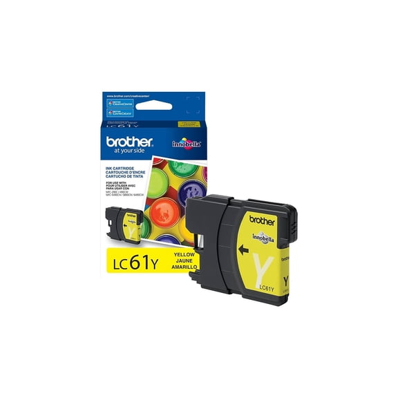 Brother LC 61 Yellow Ink Cartridge Standard (LC61YS) 739229