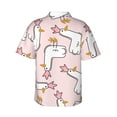 thumbnail image 3 of Kll Men'S Hawaiian Shirt Short Sleeve Button Down Beach Shirts-Goose Queen, 3 of 8
