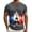 Grey, variant on French Graphic Print Short Sleeve T Shirt Casual Summer Top