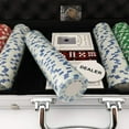 thumbnail image 4 of Tradeopia 500 Chips Poker Set, Includes: 1 Dealer Chip, 2 Playing Cards Deck, 5 Red Dice, Aluminium Case, Texas Holdem Poker Set, 4 of 7