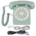 thumbnail image 1 of Antique European vintage landline phone Green High Definition Call Large clear button, home phone, 1 of 5