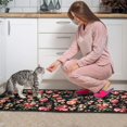 thumbnail image 3 of Pioneer Flower Floral Print Pattern Kitchen Rugs Sets Of 2,Anti Fatigue Kitchen Mat Rugs Non Slip Washable,Decorative Kitchen Floor Mats for Kitchen,Sink,Laundry,17"X30"+17"X47", 3 of 7