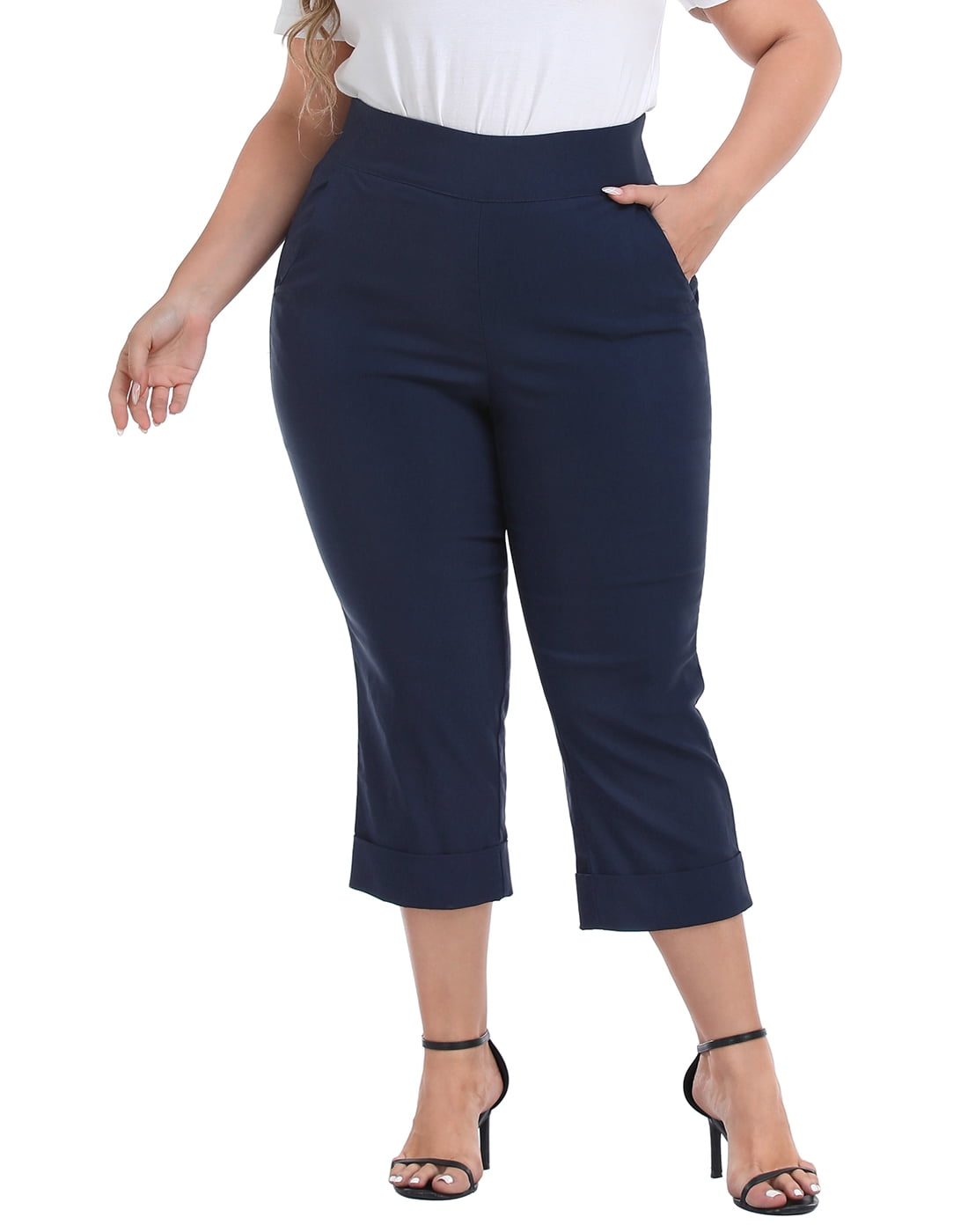 Pull On Capri Pants for Women with Pockets – ShopHDE