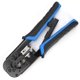 thumbnail image 4 of Herramienta de crimpado de cables Ethernet, crimpadora de red RJ45 RJ11 RJ12 con cortador de trinquete y pelador, azul, 4 of 5