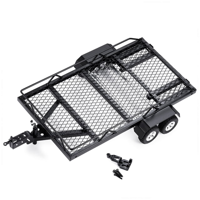 Remolque de Metal Bewildely 1/24 para RC Axial FMS TRX4M SCX24 FCX24