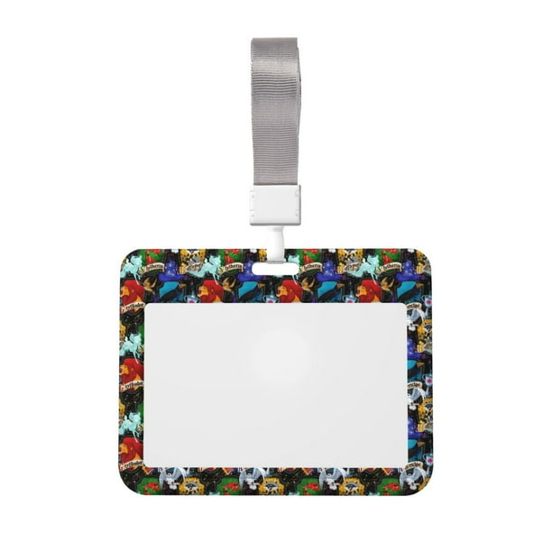 Porta credencial de la película Harry Potter con funda para credencial de trabajo con llave de Windows para oficina, escuela, fábrica, tarjetas de crédito de identificación y tarjetas de proximidad.