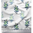 thumbnail image 1 of Soimoi Poly Georgette Fabric Leaves & Floral Block Fabric Prints by Yard 42 Inch Wide, 1 of 4
