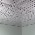 thumbnail image 5 of FASÄDE Dome Decorative Vinyl 2ft x 2ft Lay in Ceiling Panel in Brushed Aluminum (5 Pack), 5 of 5