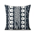 thumbnail image 2 of Blue Bohemian Geometric Lines Throw Pillow Covers 16"x16", 1PCS, Linen Study Sofa Cushion Cover Indoor Living Room Home Decor(doubleside Print), 2 of 2