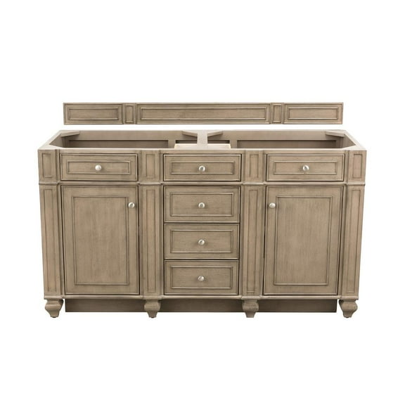 James Martin Vanities 157-V60d Bristol 60" Double Basin Hardwood Vanity Cabinet Only -