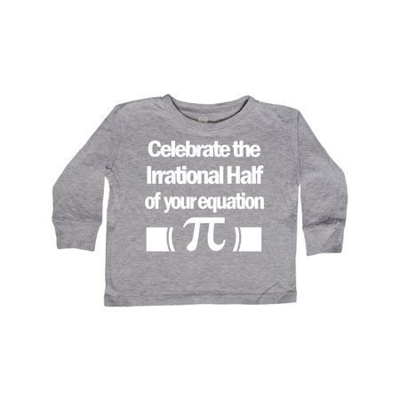 

Inktastic Funny Pi Day Math Equation Gift Toddler Boy or Toddler Girl Long Sleeve T-Shirt