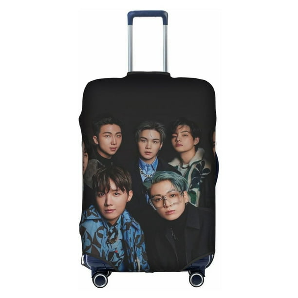 BTS Kpop Bangtan Boys Funda De Equipaje Lavable Protector De Maleta Antiarañazos Para De 18 A 32 Pulgadas huangjie unisex