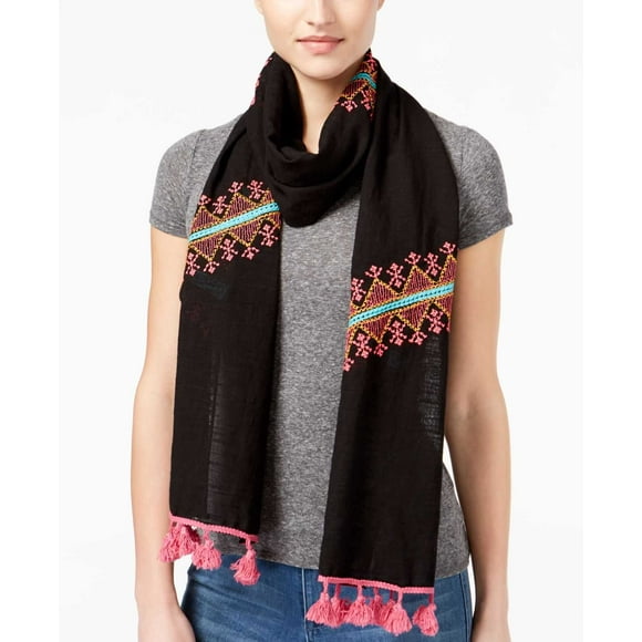 Collection XIIX Foulard Pop Of Broderie (Noir)