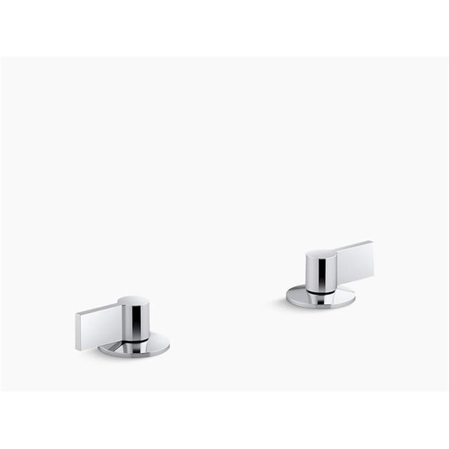 Kohler K-77974-4-CP Composants Lavabo de Salle de Bain avec Poignée de Conception de Levier - Chrome Poli