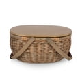 thumbnail image 2 of Picnic Time Sequoia Picnic Basket - Woven basket with Lid - Insulated Picnic Cooler, Beige, 2 of 5