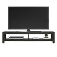 Mainstays Parsons TV Stand for TVs up to 65", Black Oak