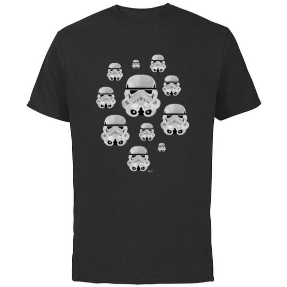 Star Wars Stormtrooper Helmets - Short Sleeve Cotton T-Shirt for Adults - Customized-Black