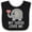 Black and White, variant on Inktastic Nana Loves Me for Grandkids Boys or Girls Baby Bib