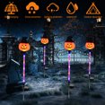 thumbnail image 3 of Lámparas Estaca Calabaza Decorativa Jardín Luces Halloween Solar Al Aire Libre IP65 Impermeable para Patio Grave, 3 of 9