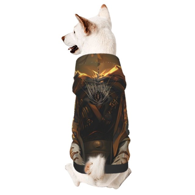 Fotbe Tiger In The Fallen Leaf Forest Sudadera con Estampado para Perros Pequeños – Suéter con Capucha para Mascotas, Tela Suave de Forro Polar con Bolsillo-XX-Large