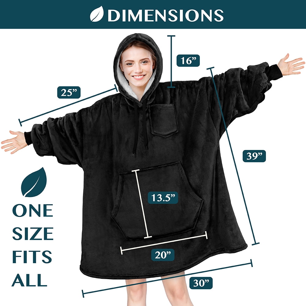 Couverture A Capuche Snug Rug Eskimo Couverture U00e0 Capuche Surdimensionnu00e9e Super-Douce Et Chaude En Tissu Sherpa Polaire Taille Unique Et Unisexe, Gris, Taille Unique Pull Plaid Femme Chat