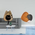 thumbnail image 2 of Reloj de pared Gato Silencioso, adorno para cocina, dormitorio, baño, oficina, restaurante, arte moderno, madera, colgante, decoración para el hogar,, 2 of 7