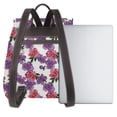 thumbnail image 3 of Disketp Peonies Mochila de Cuero para Mujer, Bolso de Espalda Antirrobo con Estilo para Viaje, Trabajo y Uso Diario, 3 of 4