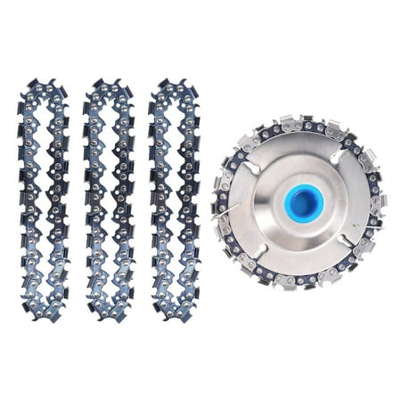 

Wood Carving Chain Disc - with 3 PCS of Extra Circlets 7/8 inch Arbor Wheel Grinding Shaping Circular Chainsaw Disk