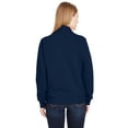 thumbnail image 3 of Fruit of the Loom B30110653 Womens SofSpun Quarter-Zip Sweatshirt, J. Navy - Small, 3 of 4