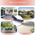 thumbnail image 6 of CHYVARY 2-Piece Patio Lounge Sofa Adjustable Angles Outdoor Thick Waterproof Cushion Steel Frame Suitable for Backyard, Patio and Porch, Navy Blue, 6 of 6