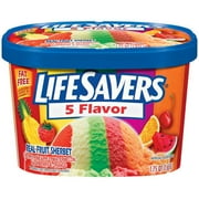 Kemps LifeSavers Life Savers Real Fruit Sherbet, 1.75 qt
