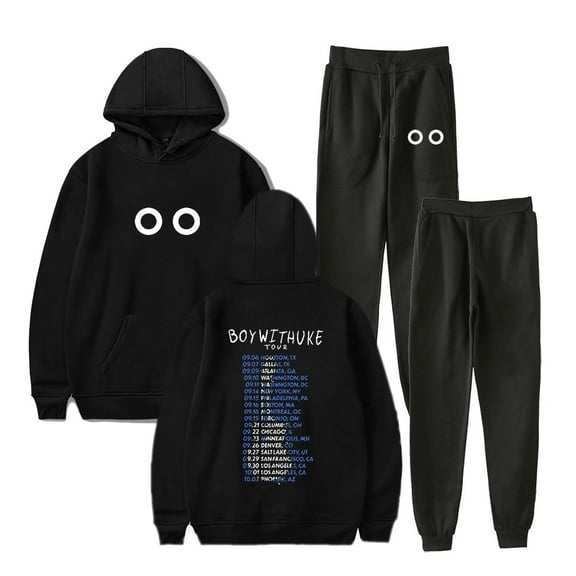 Boywithuke Hoodie Suit Fashion 2 Pieces Sets Pocket Drawstring Pullover