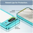 thumbnail image 5 of Allytech for Google Pixel 8 Clear Case, Hybrid Rugged Anti-Yellow Shockproof Hard Shell Back Cover Phone Case for Google Pixel 8, Skyblue, 5 of 8