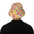 thumbnail image 5 of Cauagu Pink Donut and Blue for Unisex Bucket Hat,Outdoor Summer Beach Fishing Sun Hat Hot Summer Reflective Bucket Hat Fun Outdoor Vacation Hat for Men and Women, 5 of 6