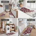 thumbnail image 5 of Red and Gray Floral Pattern Kitchen Rugs Sets Of 3,Kitchen Runner Rugs Non Skid Washable,Decorative Kitchen Floor Mats for Kitchen,Sink,Laundry,17"x30"+ 17"x47" + 17"x59", 5 of 6
