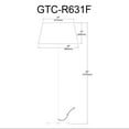 thumbnail image 2 of Gretchen 1 Light Round Base Floor Lamp - Matte Black - White Shade, 2 of 2