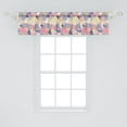 thumbnail image 2 of Ambesonne Garden Art Window Valance, Flower Petals in Harmony, 54" X 12", Multicolor, 2 of 3