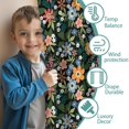 thumbnail image 3 of Blackout Kids Curtains,Pioneer Flower Floral Print Pattern Childrens Insulated Curtains Set Of 2,Bedroom Essentials,Toddler Room Decor 42"x54", 3 of 5
