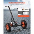 thumbnail image 5 of 1200lbs Trailer Dolly 18 and 22 in Adjustable Height 2 in Ball 15.2 in Tires, 5 of 11
