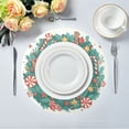 thumbnail image 5 of IAUYY Set of 1 Round Placemats for Dining Tables Heat-Resistant and Wear-Resistant DIY Printing Design Table Placemats，Applicable for Christmas Decorative Wreath Frame, 5 of 7