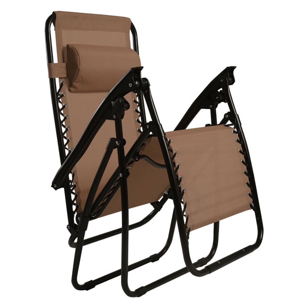 Aimee Lii Outdoor Folding Zero Gravity Reclining Lounge Chair with Utility Tray, Outdoor Patio Furniture, Brown Aimee Lii Outdoor Folding Zero Gravity Reclining Lounge Chair with Utility Tray, Outdoor Patio Furniture, Brown