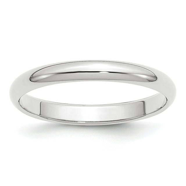 14K Solid White Gold 3mm Plain Wedding Band – Unisex Ring For Men & Women 9 thumbnail image