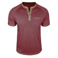 thumbnail image 2 of Njagoc3 Men's Henley Collar V-Neck Polo Shirt - Trendy Casual & Everyday Wear, 2 of 6