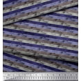 thumbnail image 3 of Soimoi Modal Satin Fabric Check & Horizontal Stripe Print Sewing Fabric Yard 42 Inch Wide, 3 of 3